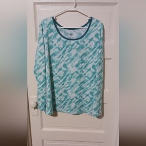 FULL beauty sport green long sleeves shirt 18/20 A-51